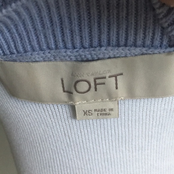 Loft Lilac Geometric Sweater in Size XS - Picture 4 of 5